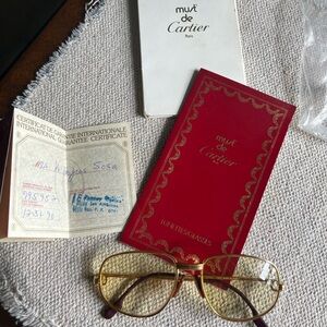 Cartier Gold Frame Eyewear